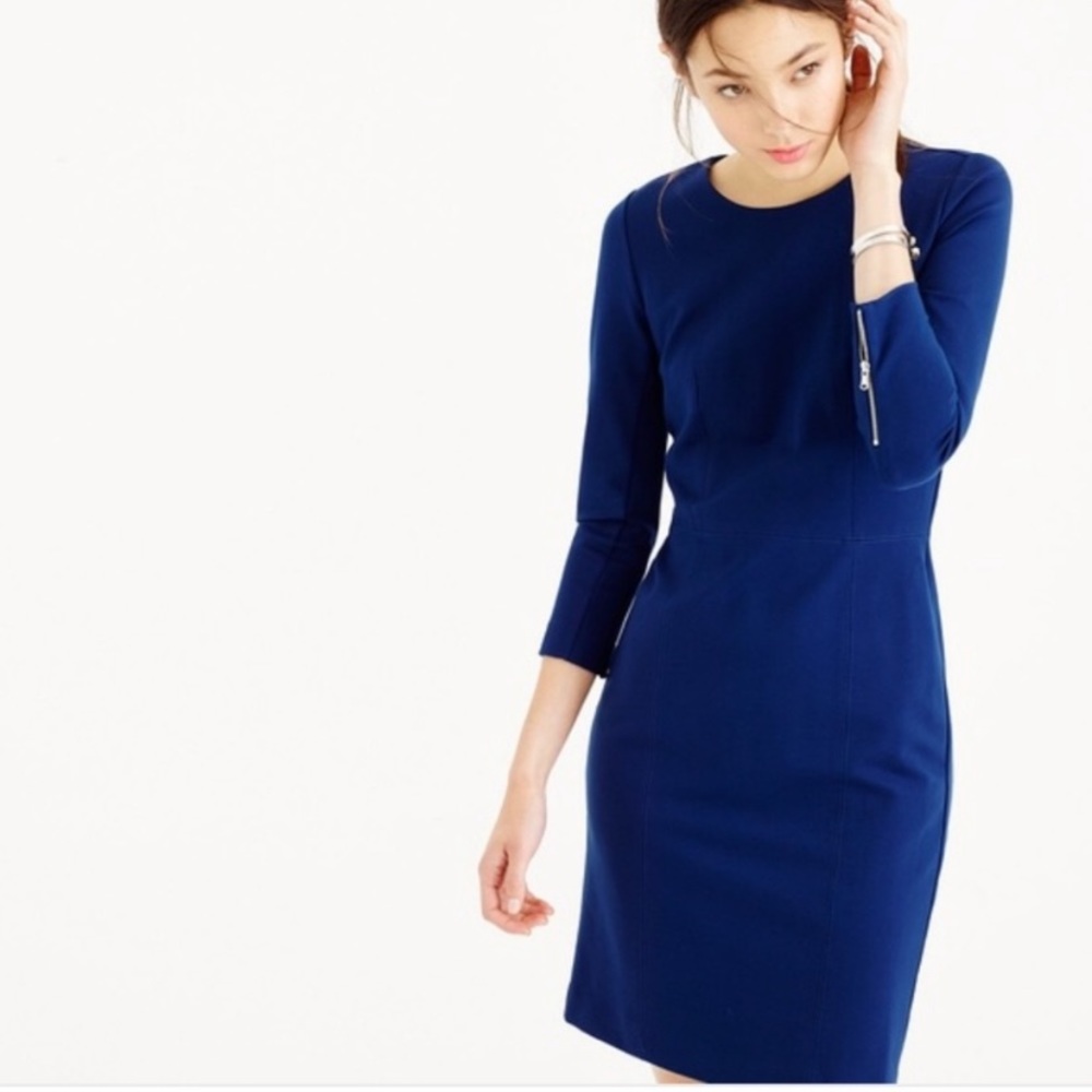 J. Crew Stretch Ponte Sheath Dress